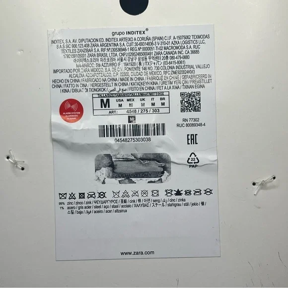 zara chunky gold collar necklace v-shaped statement neckpiece - Picture 5 of 5